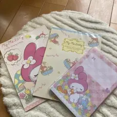Sanrio レトロMy Melody レターセット 3点セット　中古品