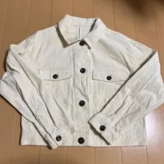 GU コーデュロイジャケット Mサイズ クリーム色