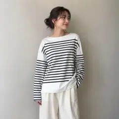 JOHNBULL ボーダー長袖Tシャツ Fのサムネイル