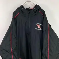 USA古着 ハーフジップ ナイロンジャケット アノラックパーカー