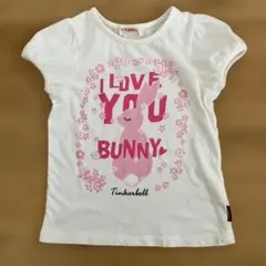 TINKERBELL ティンカーベル 100cm 半袖キッズ Tシャツ ウサギ柄