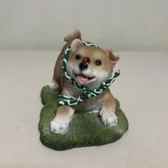 柴犬の子ども　置き物