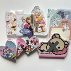 ディズニー ツムツム メモ帳　付箋 7点セット