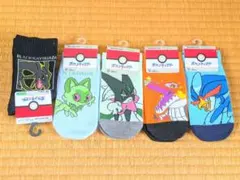 〈新生活応援セール！〉ポケモン 靴下５点セットＣ 19〜24cm
