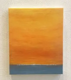 576 抽象画 アクリル画 原画 モダン キャンバスボード 静寂に包まれて
