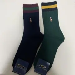 Polo Ralph Laurenカシミヤ混レディースソックス 2足セット610