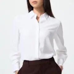 UNIQLO レーヨンブラウス　ホワイト