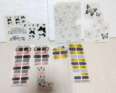 ネイルシール・ボディシール　セット（ハローキティ・ミニオン・蝶）
