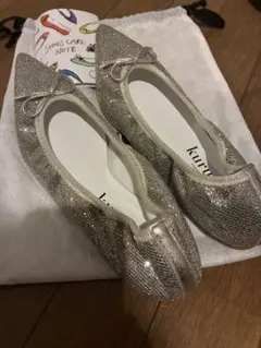 kurun TOKYO グリッター バレエシューズ シルバー - メルカリ