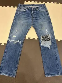 フォロー割ありLevi's リーバイス　501 リメイク　リペア　w32 l32