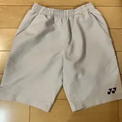 ヨネックスハーフパンツ　ライトグレーSS