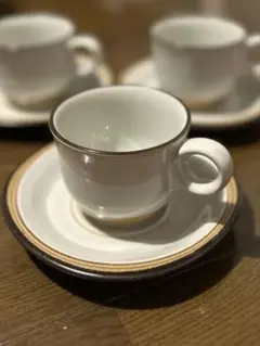 希少　ノリタケストーンウエア　カップ&ソーサーセット 5客