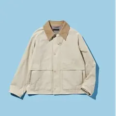 UNIQLO アイボリー コーデュロイ襟 ジャケット