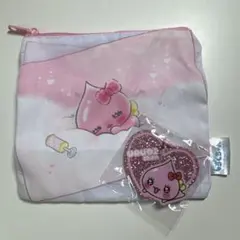 しずくちゃん うるおいちゃん ポーチ　ラメアクリルキーホルダー　ガチャガチャ