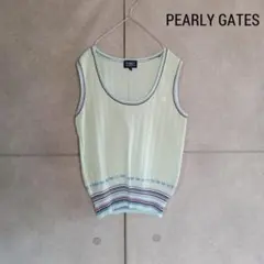 PEARLY GATES パーリーゲイツ ハート柄 ベスト 日本製 X3319のサムネイル