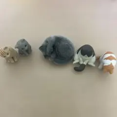 猫 フィギュア 5点セット ガチャガチャ
