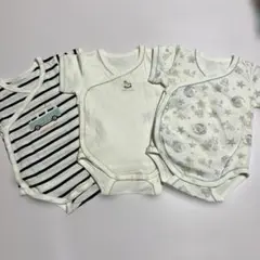 新品　プティマイン　ロンパース　インナー　肌着　70㎝　3点セット