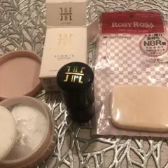 ロージーローザ新品、白粉ほぼ利用なし、ハクティックのライトお試し用セット