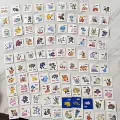 100枚★ポケモンパンシール デコキャラシール 未開封2枚