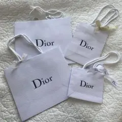 ディオールDior 紙袋 4点セット【リボン付き！】