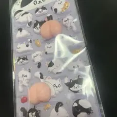 ぷにぷに猫おしり立体シール 可愛いデコ用 1枚 ★おまけ付★