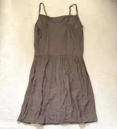 ローリーズファーム キャミワンピース シンプル ゆったり 夏 ブラウン M