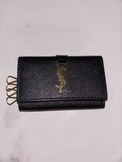 SAINT LAURENT ブラック レザー キーケース