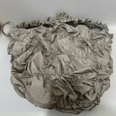 GU ギャザーショルダーバッグ グレー