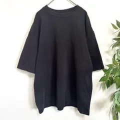 【美品】UNIQLO U エアリズム コットンオーバーサイズ Tシャツ L 黒