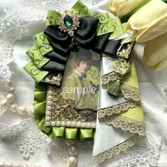 硬質カードケース　デコ　リボン　痛ロゼット　トレカケース　アンティーク