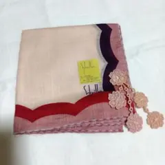 Sybilla シビラ ハンカチ 花モチーフ付き