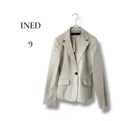 INED レディース　テーラードジャケット　ライトベージュ　Mサイズ シンプルのサムネイル