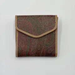 美品 ETRO エトロ スナップウォレット 二つ折り財布 ペイズリー ブラウンのサムネイル