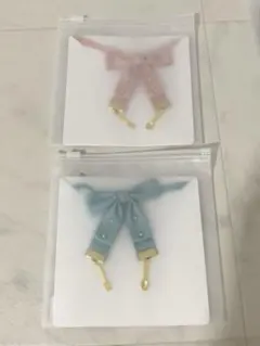 melody.c アウトフィット 1/4 リボン S ピンク ブルー