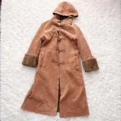 美品 LE COSE DI GIORGIA フェイクムートンロングダッフルコート 