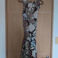 インポート　DIANE von FURSTENBERG シルクノースリーブワンピ