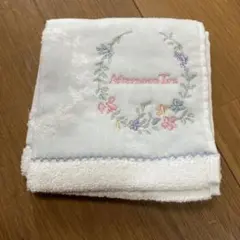 Afternoon Tea 花柄刺繍 タオルハンカチ
