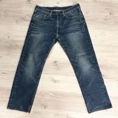 Levi's 505 濃紺 ストレートデニム W33 フェード