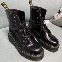 Dr.Martens JADON 厚底8ホール サイドジップ ブラック UK5