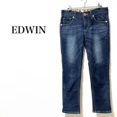 極美品＊エドウィン 498ELW 裏起毛 デニムパンツ ストレッチ 赤タブ