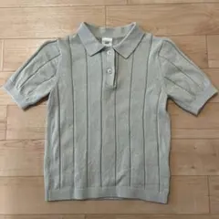 【H&M】襟付き サマーニット ミントグリーン 90cm