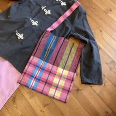 タイ パーカオマー ワンハンドルバッグ ピンクフォグリネンワーク　ミーターイー