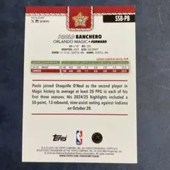 PAOLO BANCHERO tm topps holiday NBA SSB