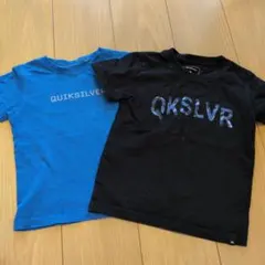 QUIKSILVER Tシャツ 2枚セット　ブルー　ブラック　シンプル　サーファのサムネイル