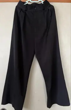 センタープレスタックワイドワイドパンツ