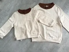 長袖カットソー 100・130サイズ 2枚セット　お揃い　兄弟　姉妹