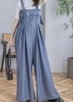 ストライプ オールインワン