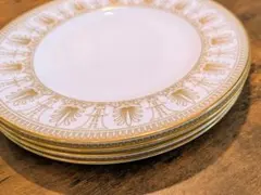 ​【美品・英国製】ウェッジウッド ベレスフォードゴールド 23cm 4枚セット 美品・英国製】ウェッジウッド ベレスフォードゴールド 23cm 4枚セット