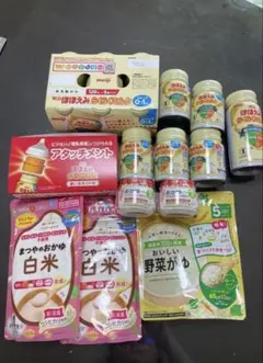 明治　ほほえみ　らくらくミルク缶＆おかゆ離乳食セット
