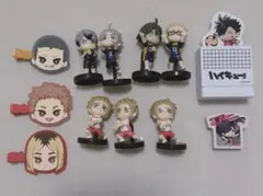 ハイキュー!! チョコエッグ フィギュア 7体　前髪クリップ　スタンプ　セット